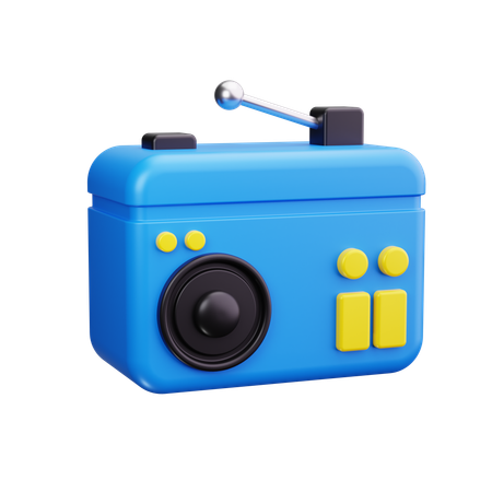 Radio  3D Icon
