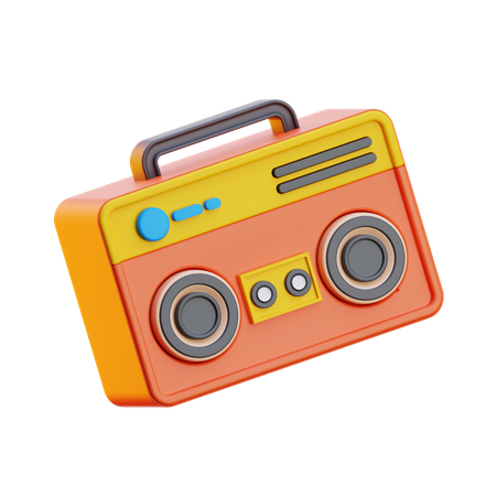 Rádio  3D Icon