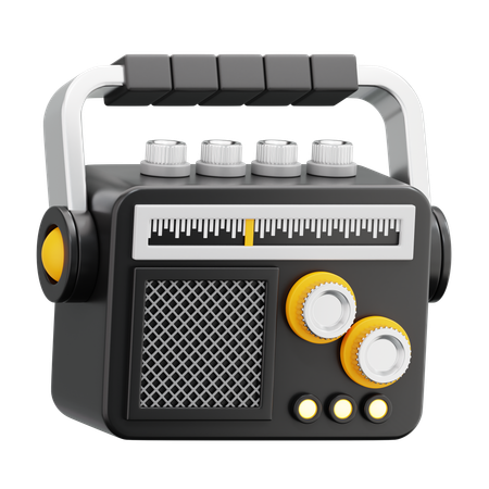 Radio  3D Icon