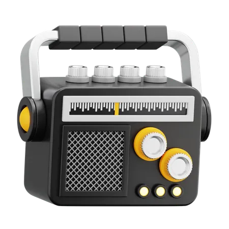 Radio  3D Icon