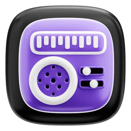 Radio  3D Icon