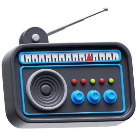 Radio  3D Icon