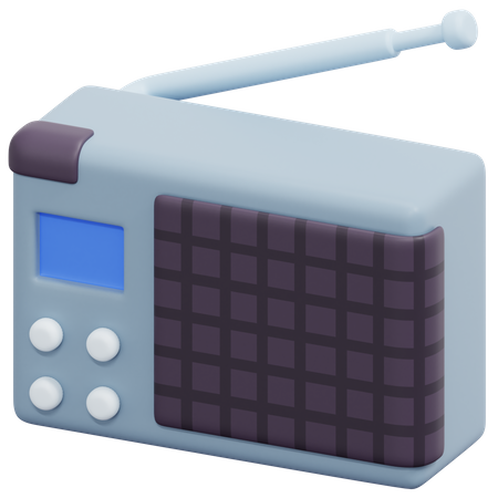 Radio  3D Icon