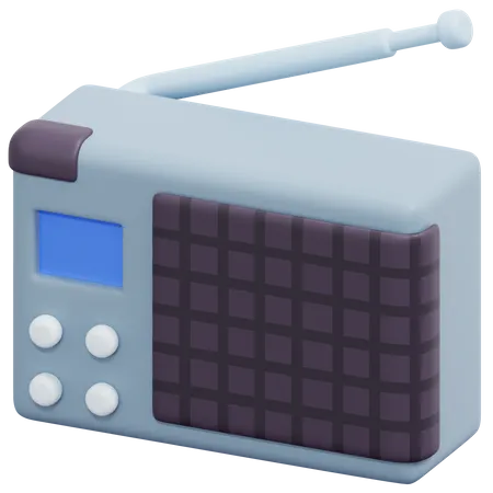 Radio  3D Icon