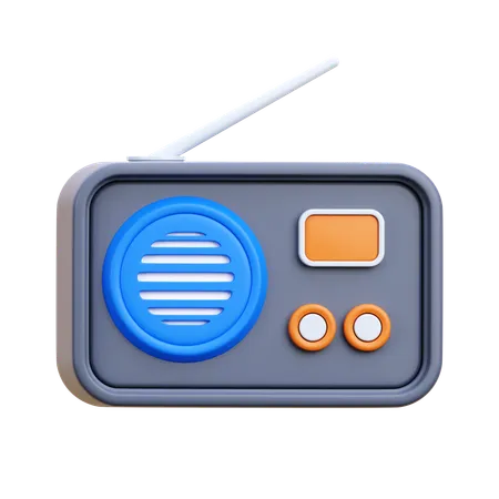 Radio  3D Icon