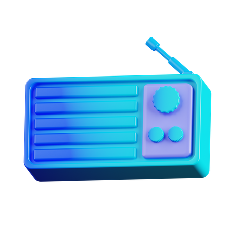 Radio  3D Icon