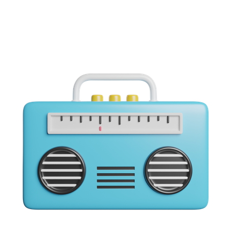 Radio  3D Icon