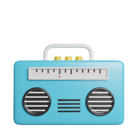 Radio  3D Icon