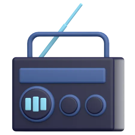 Radio  3D Icon