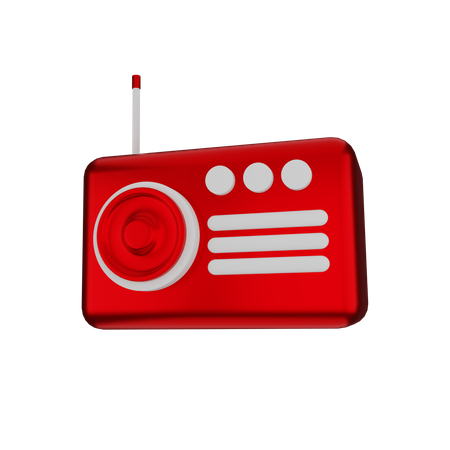 Radio  3D Icon