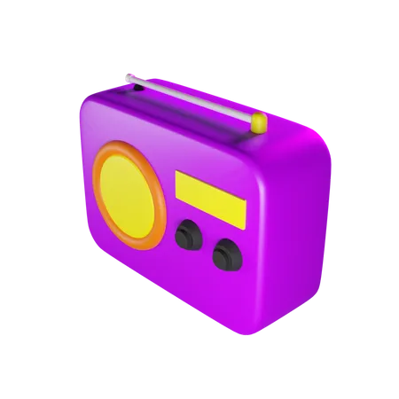 Radio  3D Icon