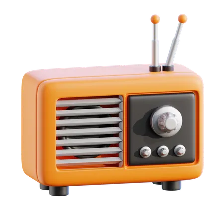 Radio  3D Icon