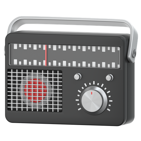 Radio  3D Icon