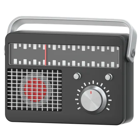 Radio  3D Icon