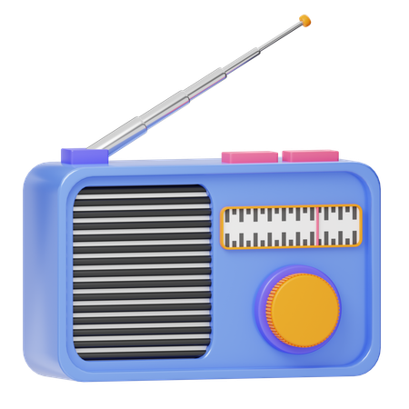 Radio  3D Icon