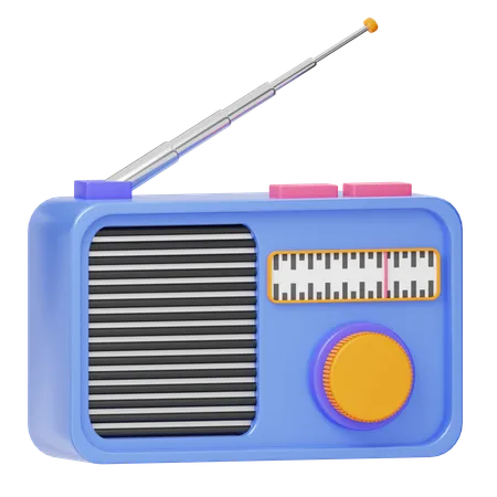 Radio  3D Icon