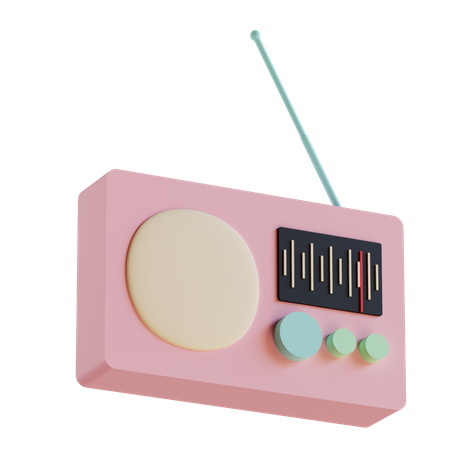 Radio  3D Icon