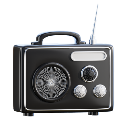 Radio  3D Icon