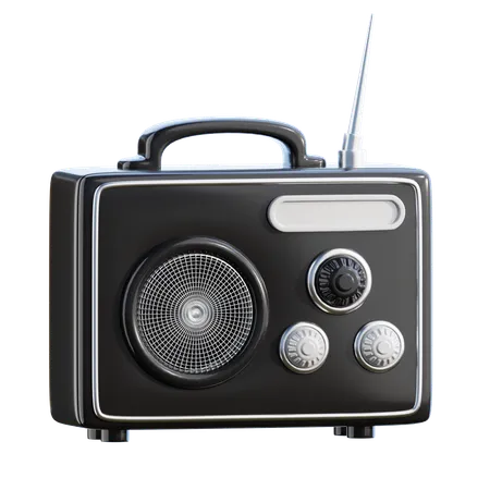 Radio  3D Icon