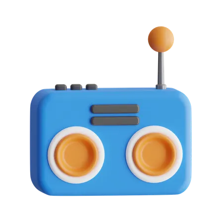 Radio  3D Icon