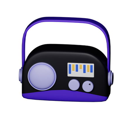 Radio  3D Icon