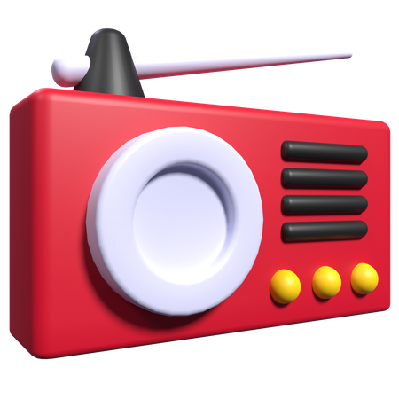 Radio  3D Icon