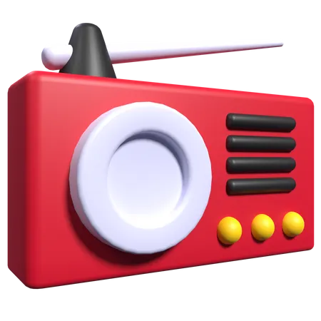 Radio  3D Icon