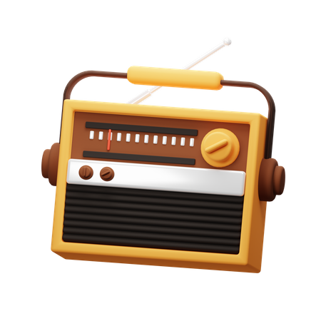 Radio  3D Icon