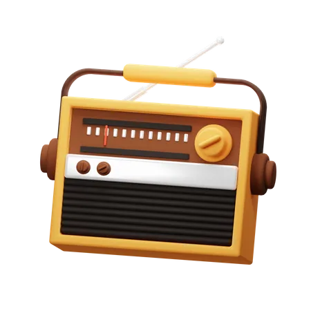 Radio  3D Icon