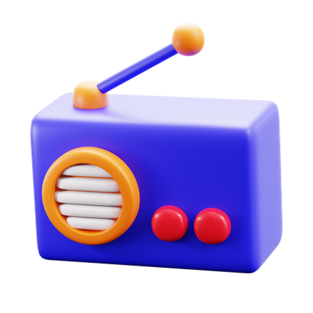 Radio  3D Icon