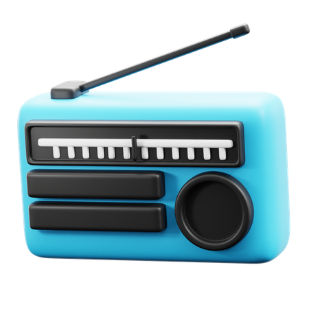 Radio  3D Icon