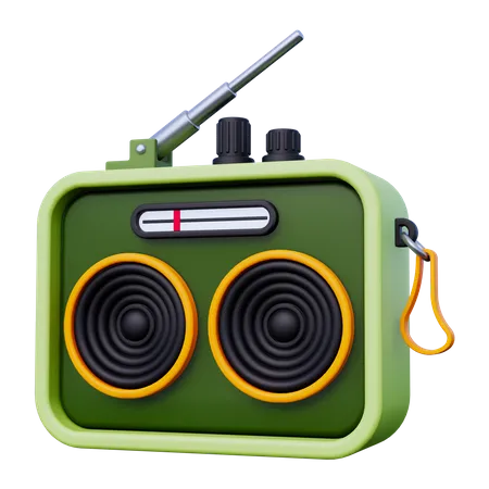 Radio  3D Icon