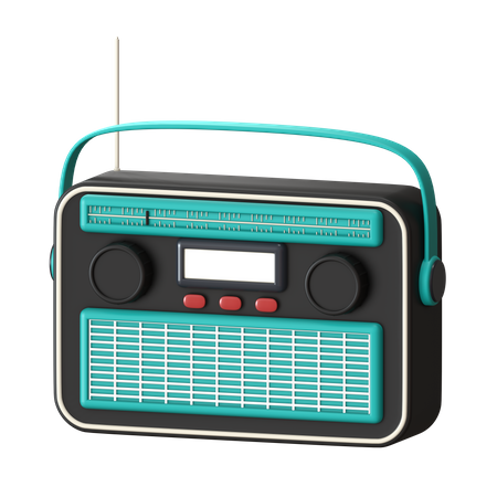 Radio  3D Icon