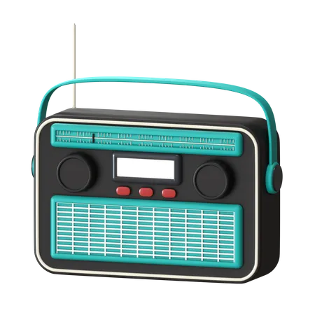 Radio  3D Icon