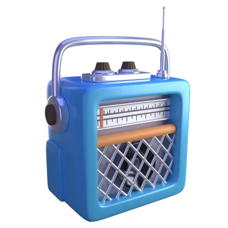 Radio  3D Icon