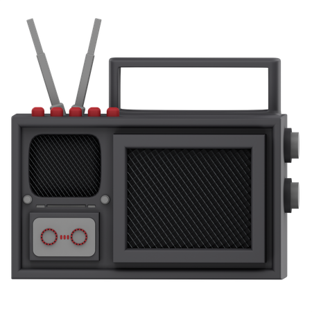 Radio  3D Icon