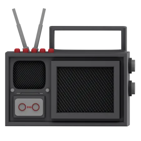 Radio  3D Icon