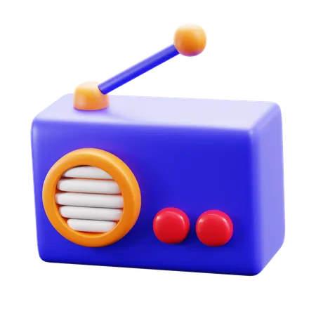 Radio  3D Icon