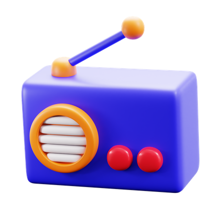 Radio  3D Icon