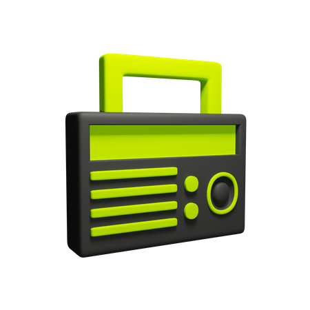 Radio  3D Icon