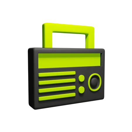 Radio  3D Icon