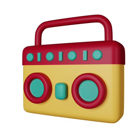 Radio  3D Icon