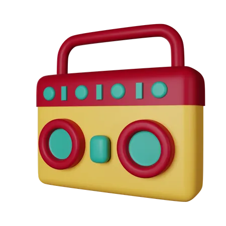 Radio  3D Icon