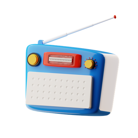 Radio  3D Icon