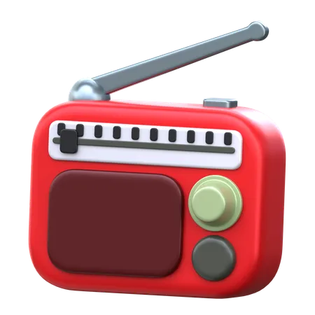 Radio  3D Icon