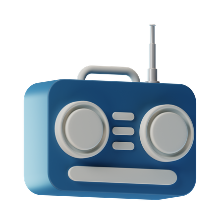 Radio  3D Icon