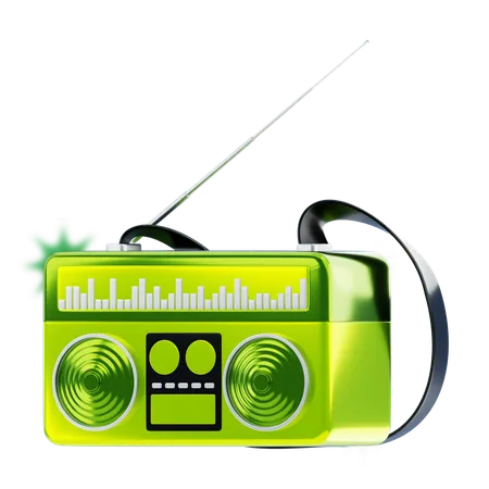 Radio  3D Icon