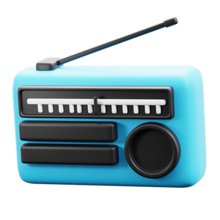 Radio  3D Icon