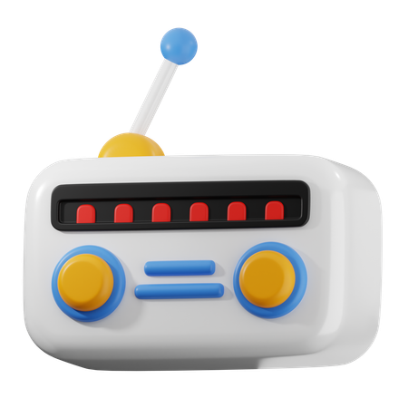 Radio  3D Icon