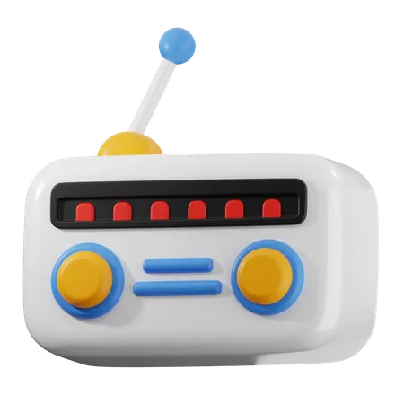 Radio  3D Icon